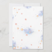 niedlicher Hasen und MondGeburtstag Einladung (Rückseite)