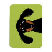 Niedlicher Hasenjunge Dackel Magnet (Vertikal)