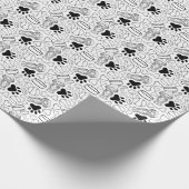 Niedlicher Hasenwurst Geschenkpapier (Ecke)