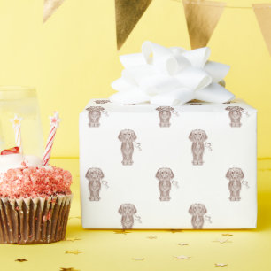 Niedlicher Hasenwurst Geschenkpapier
