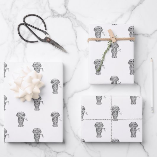 Niedlicher Hasenwurst Geschenkpapier Set (Vorderseite)