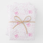 Niedlicher Hasenwurst Geschenkpapier Set (Beispiel)