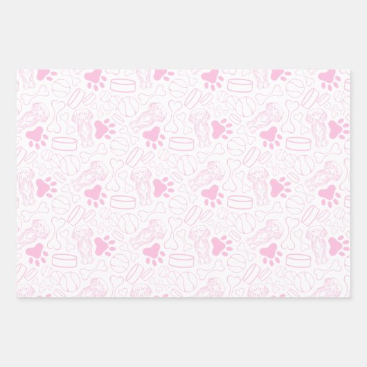 Niedlicher Hasenwurst Geschenkpapier Set (Vorderseite)