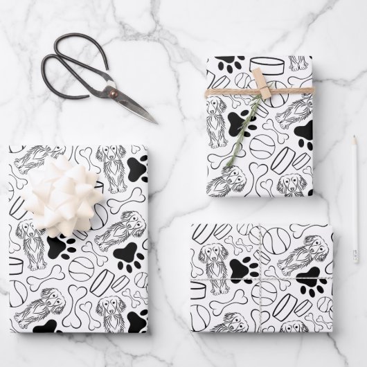 Niedlicher Hasenwurst Geschenkpapier Set (Vorderseite)