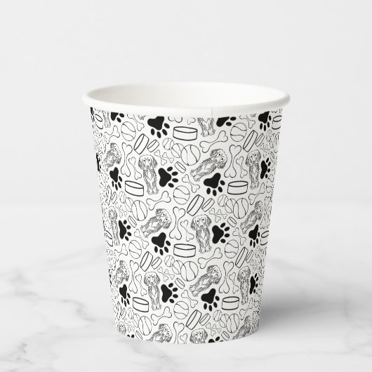 Niedlicher Hasenwurst Pappbecher (Rechts)