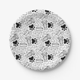 Niedlicher Hasenwurst Pappteller