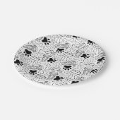 Niedlicher Hasenwurst Pappteller (Schrägansicht)