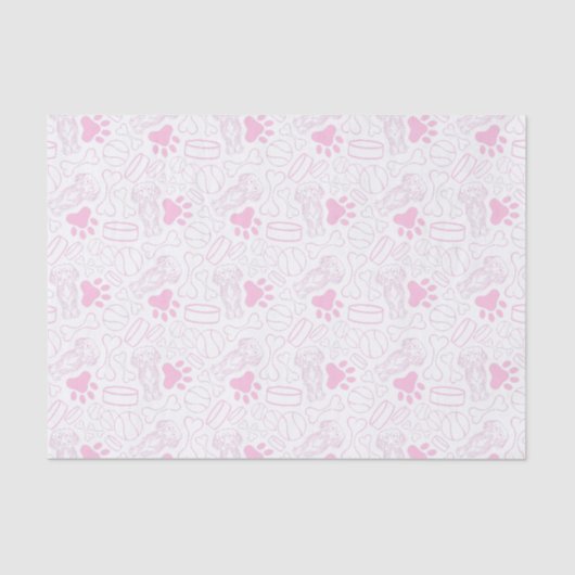 Niedlicher Hasenwurst Seidenpapier (Vorderseite)