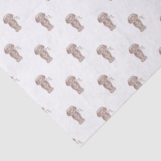 Niedlicher Hasenwurst Seidenpapier (Ausschnitt)