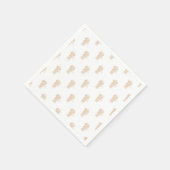 Niedlicher Hasenwurst Serviette (Ecke)