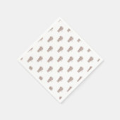 Niedlicher Hasenwurst Serviette (Ecke)