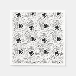 Niedlicher Hasenwurst Serviette