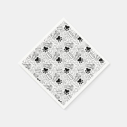 Niedlicher Hasenwurst Serviette (Ecke)