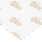 Niedlicher Hasenwurst Tischdecke (Schrägansicht)