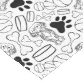 Niedlicher Hasenwurst Tischdecke (Schrägansicht)