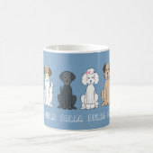 Niedlicher Haustier Dog Whimsical Modern Simple St Kaffeetasse (Mittel)