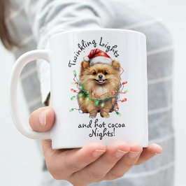 Niedlicher Haustier Hund Modernes Skript Watercolo Zweifarbige Tasse