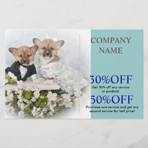 Niedlicher Haustierarzt für Hunde Tagespflege Flyer