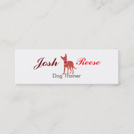 Niedlicher HaustierChihuahuawatercolor-Welpen-Mops Mini Visitenkarte