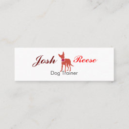 Niedlicher HaustierChihuahuawatercolor-Welpen-Mops Mini Visitenkarte