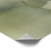 Niedlicher Havanese Hund in Wasserfarbe Poster (Ecke)