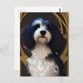 Niedlicher Havanese Welpen-Hund-Postkarte Postkarte (Vorne/Hinten)