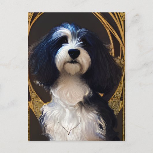Niedlicher Havanese Welpen-Hund-Postkarte Postkarte (Vorderseite)