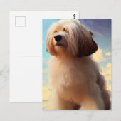 Niedlicher Havanese Welpen-Hund-Postkarte Postkarte (Vorne/Hinten)