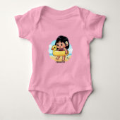 Niedlicher Hawaiianischer Strandtag Baby Strampler (Vorderseite)