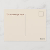 Niedlicher Heidelbeermuffin Postkarte (Rückseite)