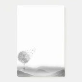 Niedlicher Heißluft-Ballon-Löwenzahn-Samen-Schlag Post-it Klebezettel (Vorderseite)