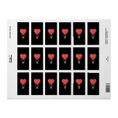 Niedlicher Heißluftballon Adressaufkleber (Vorne)