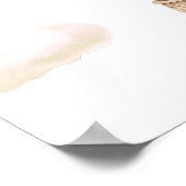 Niedlicher Heißluftballon Babydusche Begrüßungszei Poster (Ecke)