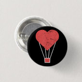 Niedlicher Heißluftballon Button (Vorne & Hinten)