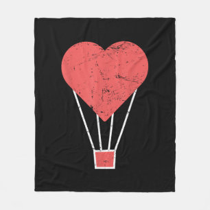 Niedlicher Heißluftballon Fleecedecke