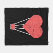 Niedlicher Heißluftballon Fleecedecke (Vorderseite (Horizontal))