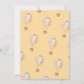 Niedlicher Heißluftballon Kindergeburtstag Einladu Einladung (Rückseite)