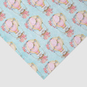 Niedlicher Heißluftballon mit Bärenfarben-Muster Seidenpapier (Ausschnitt)