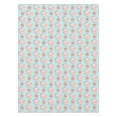 Niedlicher Heißluftballon mit Bärenfarben-Muster Tischdecke (Vorderseite)