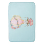 Niedlicher Heißluftballon mit Bärenwasser Badematte (Vorderseite Vertikal)