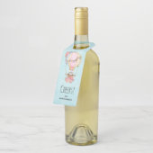 Niedlicher Heißluftballon mit Bärenwasser Flaschenanhänger (Angewinkelt)