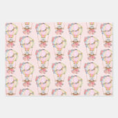 Niedlicher Heißluftballon mit Bärenwasser Geschenkpapier Set (Vorderseite 3)