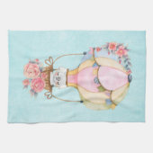 Niedlicher Heißluftballon mit Bärenwasser Geschirrtuch (Horizontal)