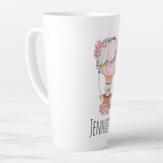 Niedlicher Heißluftballon mit Bärenwasser Milchtasse (Linke Ecke)