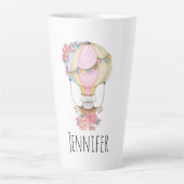 Niedlicher Heißluftballon mit Bärenwasser Milchtasse (Vorderseite)