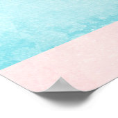 Niedlicher Heißluftballon mit Bärenwasser Poster (Ecke)