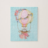 Niedlicher Heißluftballon mit Bärenwasser Puzzle (Vertikal)