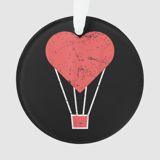 Niedlicher Heißluftballon Ornament (Vorderseite)