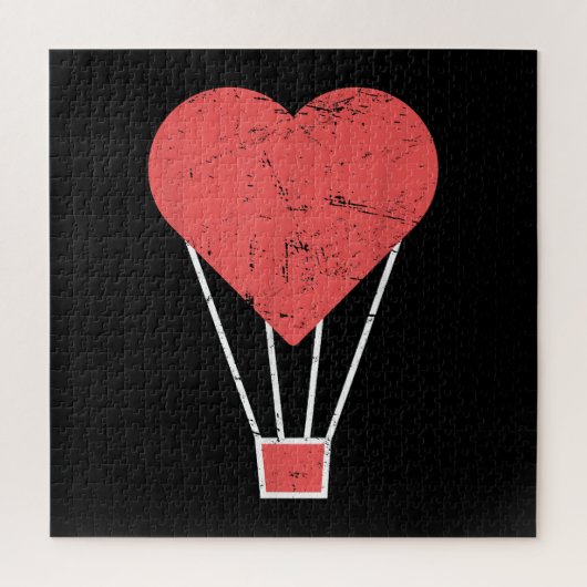 Niedlicher Heißluftballon Puzzle (Vertikal)