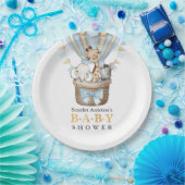 Niedlicher Heißluftballon Safari Tiere Kinderdusch Pappteller (Party)